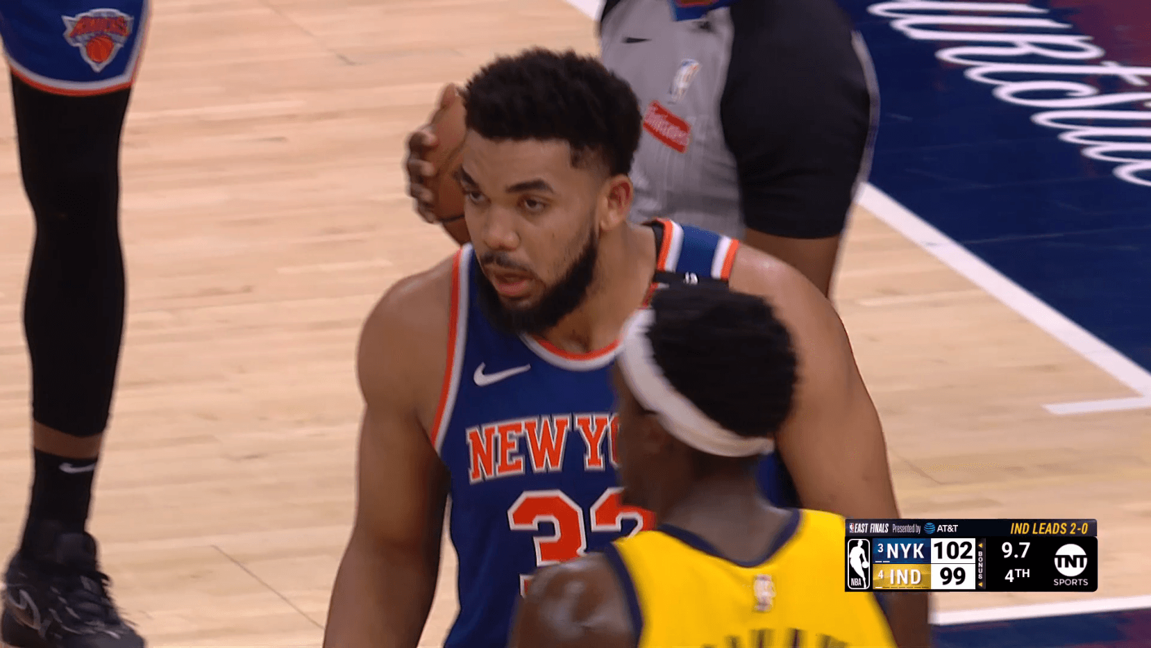 Karl-Anthony Towns sauve les Knicks à Indianapolis et relance la finale de conférence Est