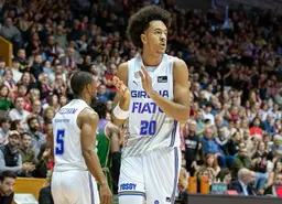 Khory Brunot lors de ses débuts avec Gérone en Liga Endesa contre Malaga