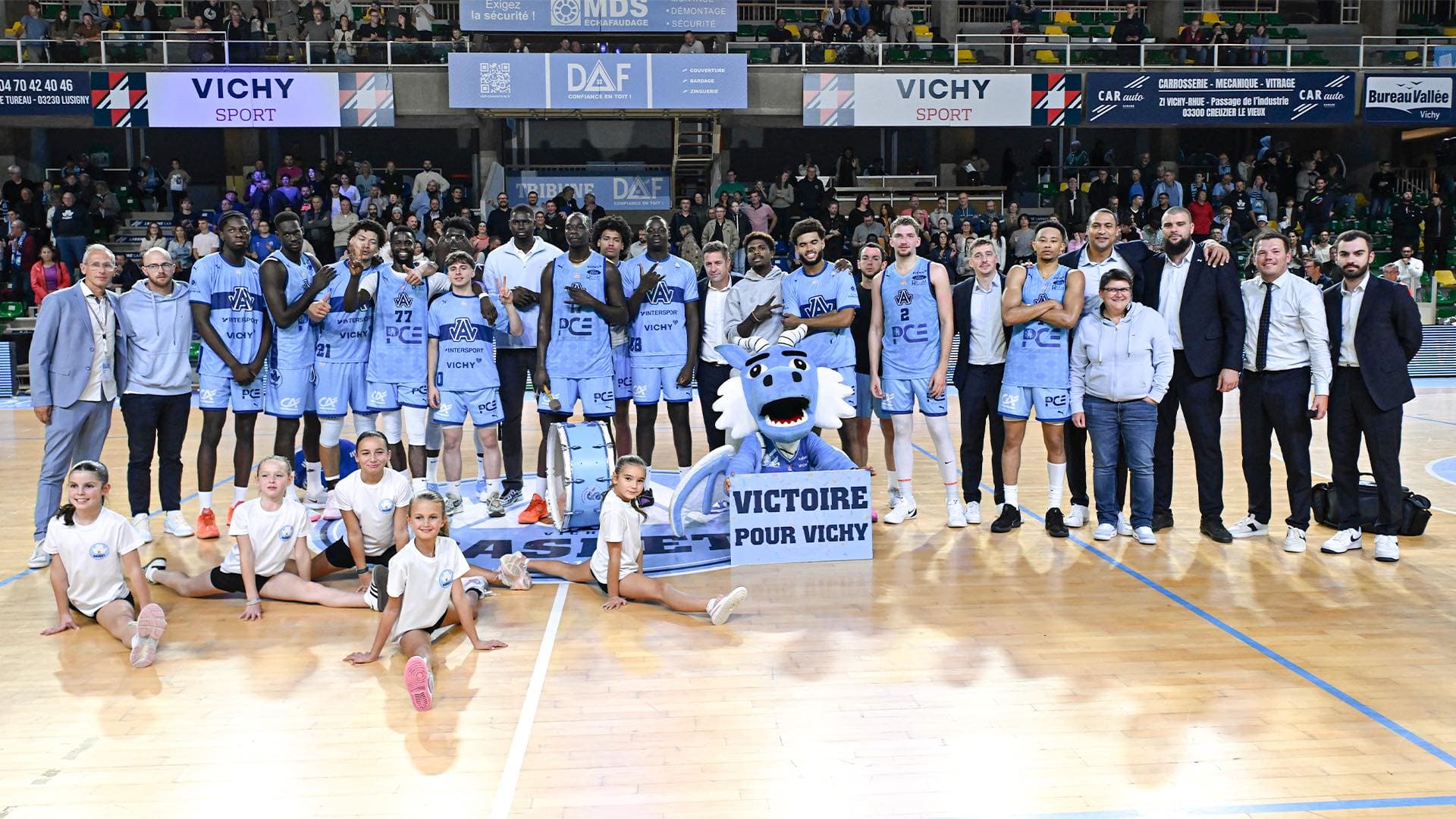 Le chiffre : 14 victoires de suite pour Vichy au Palais des Sports Pierre Coulon