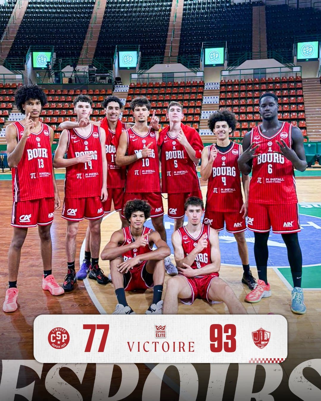 Championne de France en titre, la JL Bourg a bien lancé sa saison à Limoges