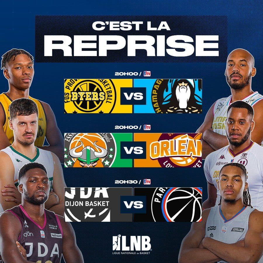 Le programme de la 1ère journée de Betclic ELITE