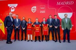 Les représentations du basketball espagnol lors de l'annonce au sujet de l'EuroBasket 2029
