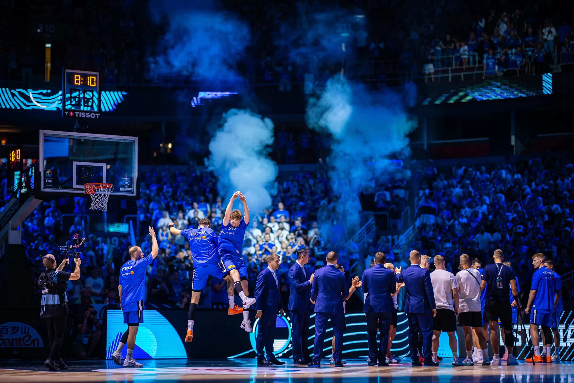 L’Estonie remporte sa première victoire à l’EuroBasket devant 8 000 supporters