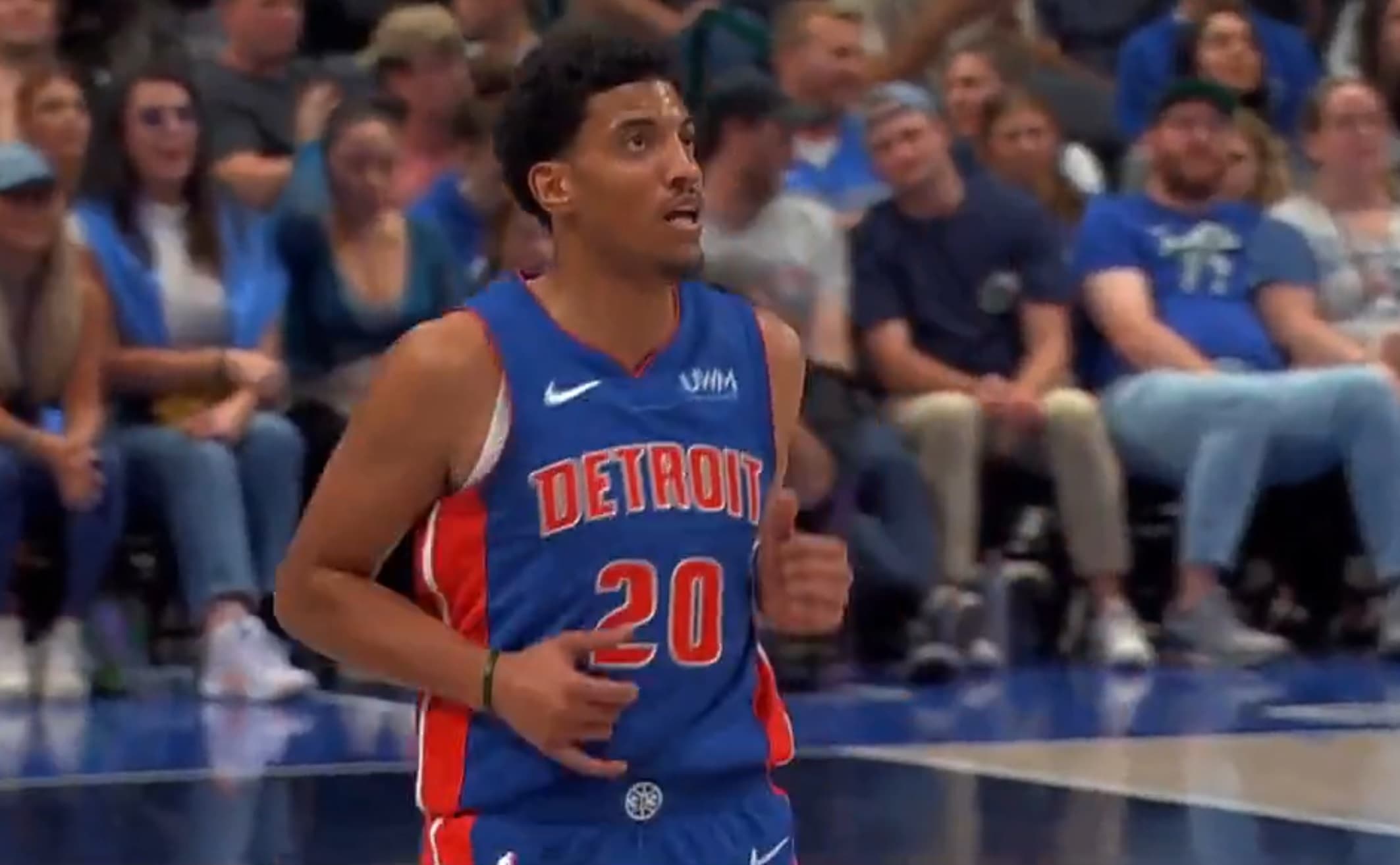 Malcolm Cazalon s’illustre lors du dernier match de présaison de Détroit