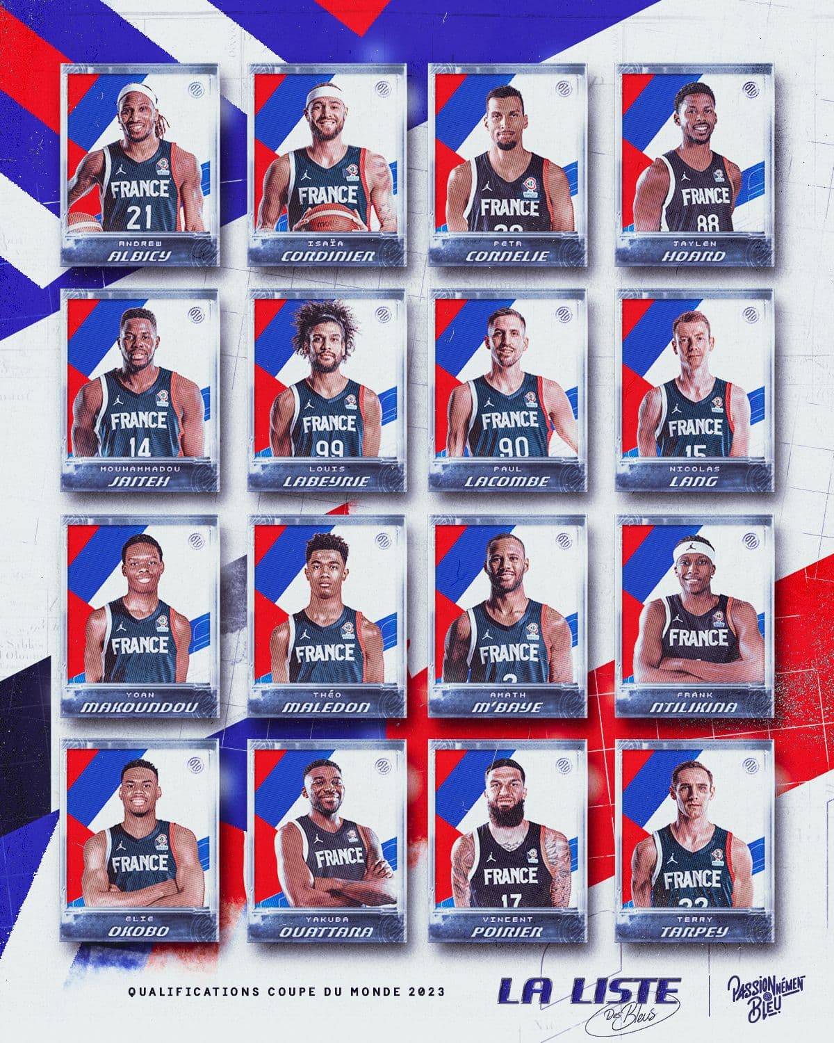 Maledon, Hoard, Cornelie et Ntilikina parmi les 16 Bleus retenus pour la fenêtre de juillet