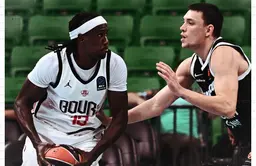 Malgré 16 points de Lionel Gaudoux, la JL Bourg a perdu de 24 points face au Partizan Belgrade