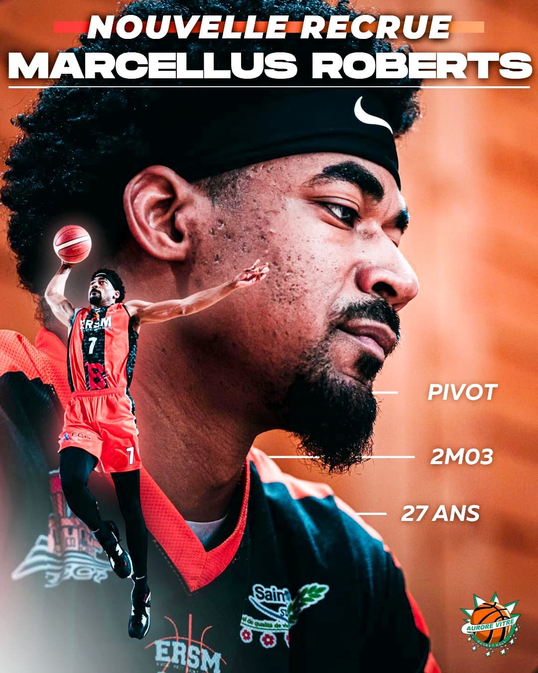 Marcellus Roberts renforce le secteur intérieur de Vitré