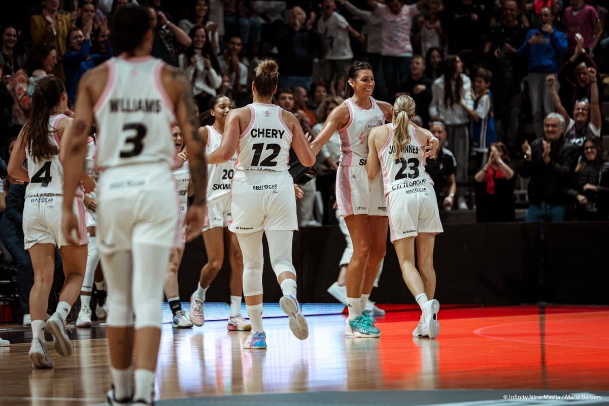 L’ASVEL Féminin réalise un hold-up contre Basket Landes, Villeneuve d’Ascq s’en sort après prolongation