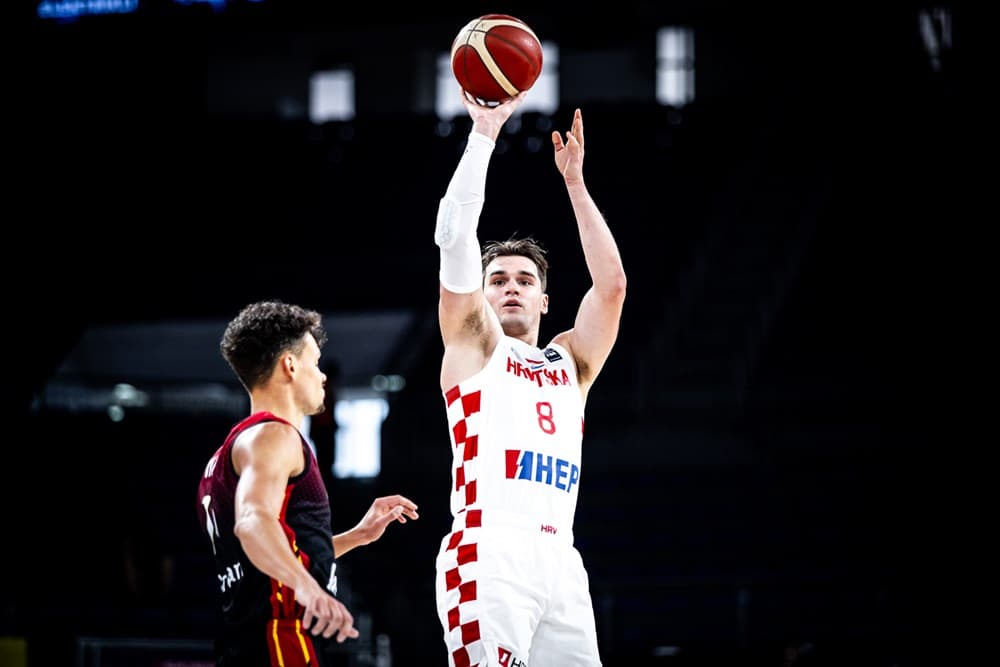 Mario Hezonja avec la Croatie pour affronter l’équipe de France à Brest