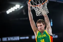 Matas Buzelis, vu début juillet avec la Lituanie, ne sera pas de retour en équipe nationale fin août