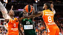 Mathias Lessort et le Panathinaïkos Athènes ont repris l'avantage du terrain sur Valence en s'imposant dans le match 1 du quart de finale des playoffs