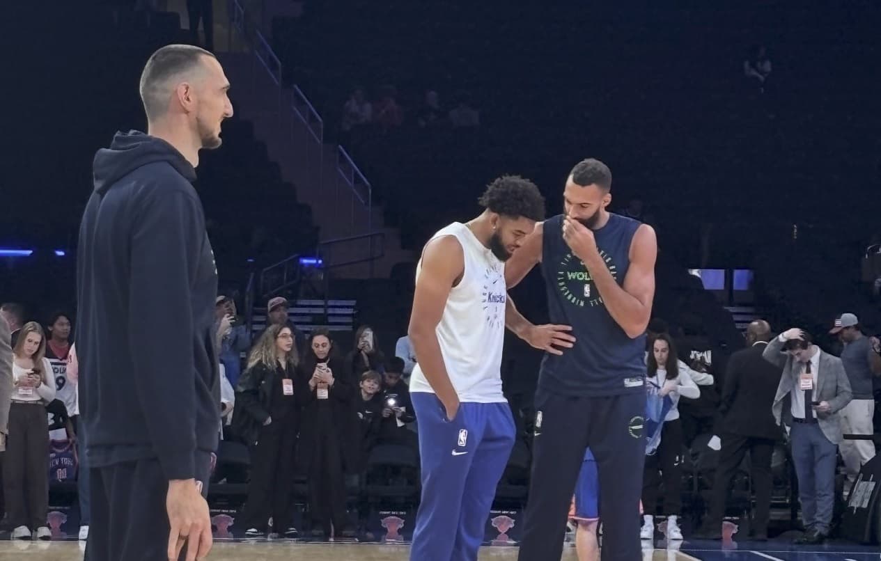 Rudy Gobert retrouve Karl-Anthony Towns pour son vrai premier match de présaison