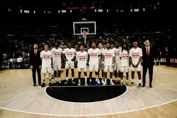 L'AS Monaco avant le match 3 des finales à Paris