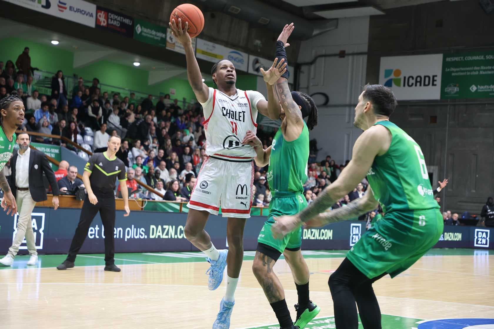 Cholet s’assure de passer la trêve en tête de Betclic ÉLITE, Saint-Quentin se rapproche de la Leaders Cup