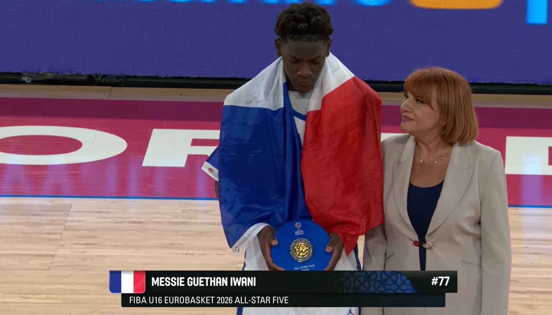 Messie-Guethan Iwani dans le cinq idéal de l’EuroBasket U16, Benjamin Berrouet MVP