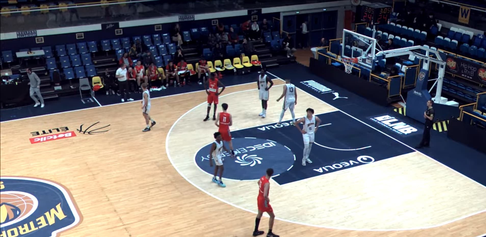 Cholet l’emporte 46-11 à Levallois… au bout de 14 minutes de jeu !
