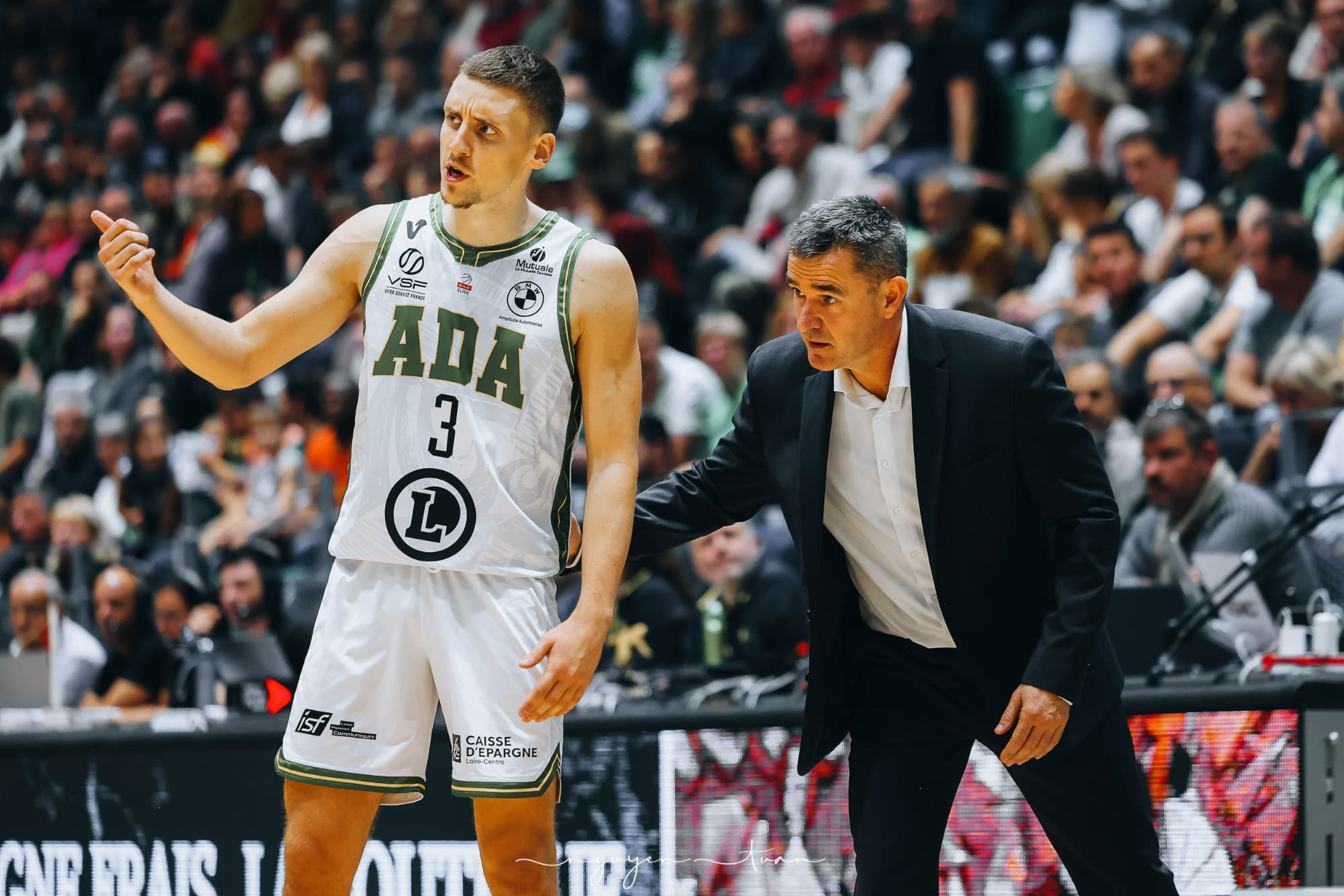 Mickaël Hay avec Timothé Vergiat ADA Blois 2023-24