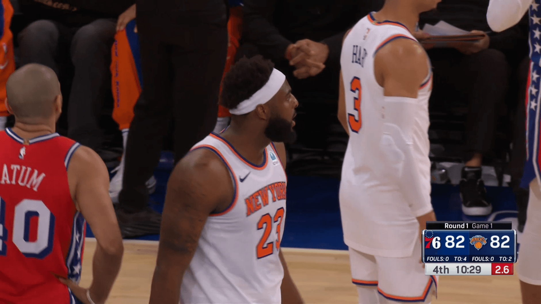 New York s’impose contre Philadelphie et Batum pour lancer sa série