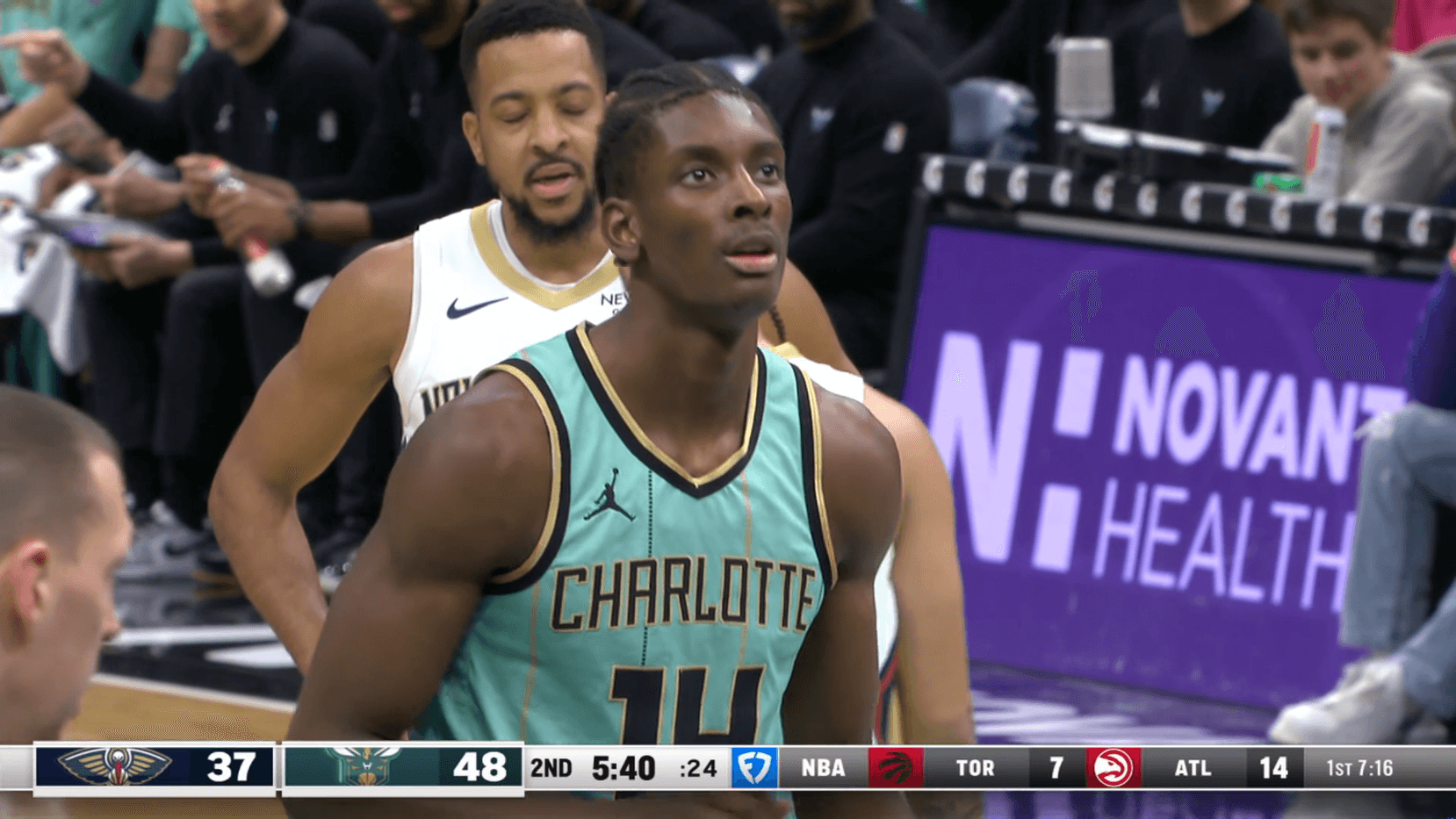 Moussa Diabaté se distingue dans la victoire des Charlotte Hornets