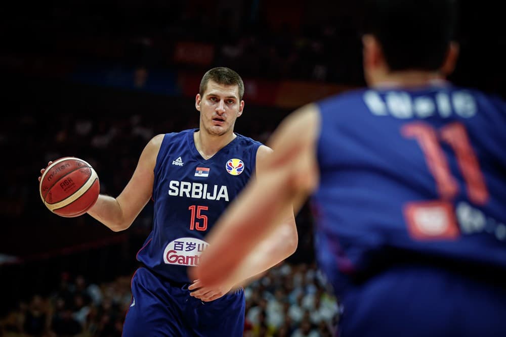 La présélection serbe avec Nikola Jokic pour l’Euro