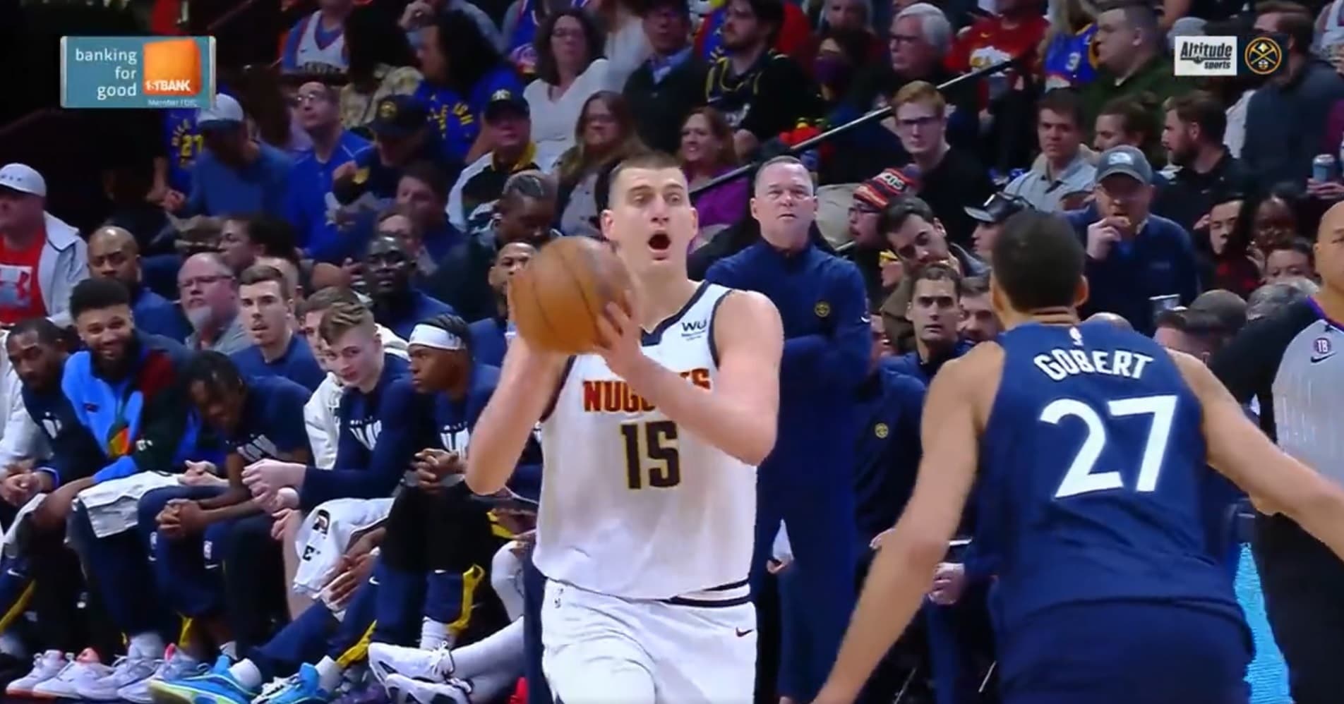 Gobert muet face à Denver, Fournier de nouveau mis de côté