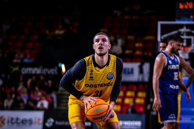 Noam Yaacov en feu, 36 points pour porter Ostende face à Mons-Hainaut