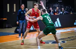 Baptiste Chauveau a disputé ses premières secondes avec les pros de l'Olimpia Milan.