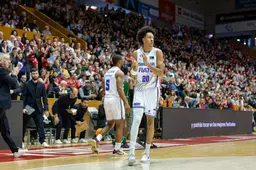 Khory Brunot lors de ses débuts avec Gérone en Liga Endesa contre Malaga