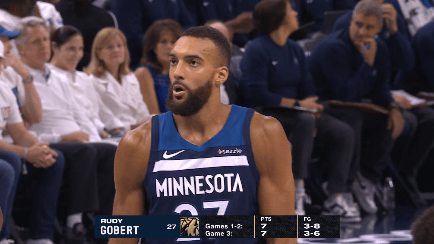Rudy Gobert combatif mais Minnesota se retrouve mené 3-1 par le Thunder