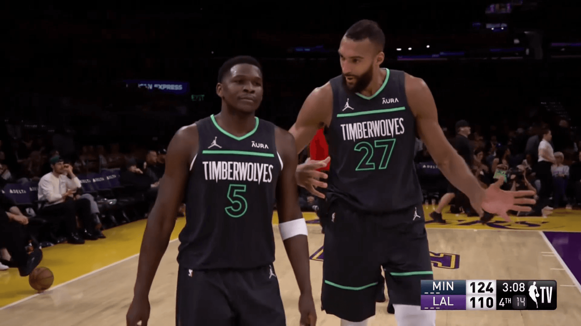 Gobert et Minnesota se reprennent chez les Lakers