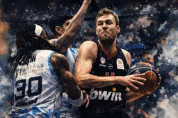 Sasha Vezenkov était intenable avec l'Olympiakos avant d'être expulsé et visé par un adversaire pour des fais hors basket