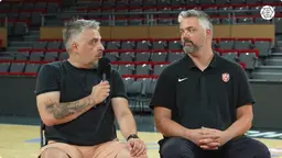 Elric Delord avec son nouveau président Rodolphe Galland