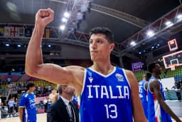 Simone Fontecchio a marqué 39 points pour l'Italie à l'Euro, contre la Bosnie-Herzégovine