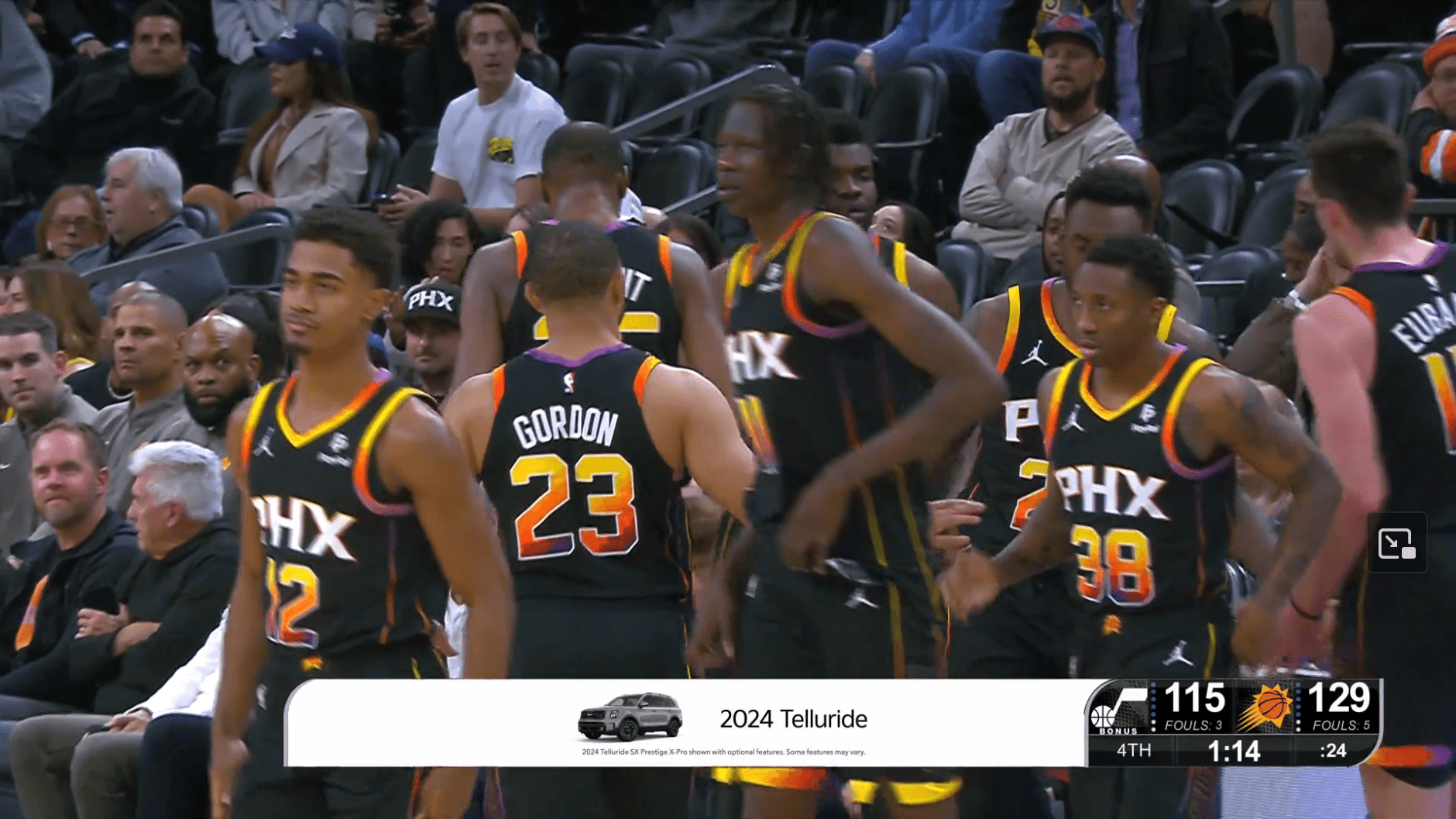 Théo Maledon a joué une première fois avec Phoenix, Minnesota et Gobert faciles à Milwaukee