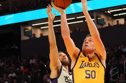 Kyle Mangas, ici sous le maillot des Los Angeles Lakers lors d'une Summer League, rejoint Roanne