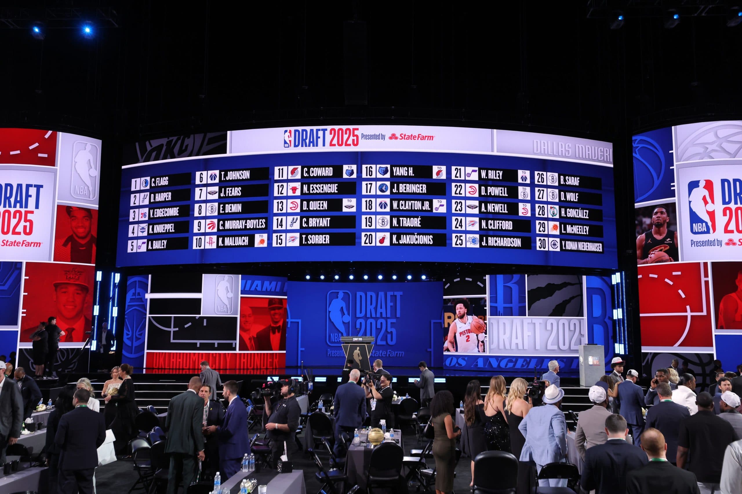 Draft NBA 2025 : Le tableau du deuxième tour