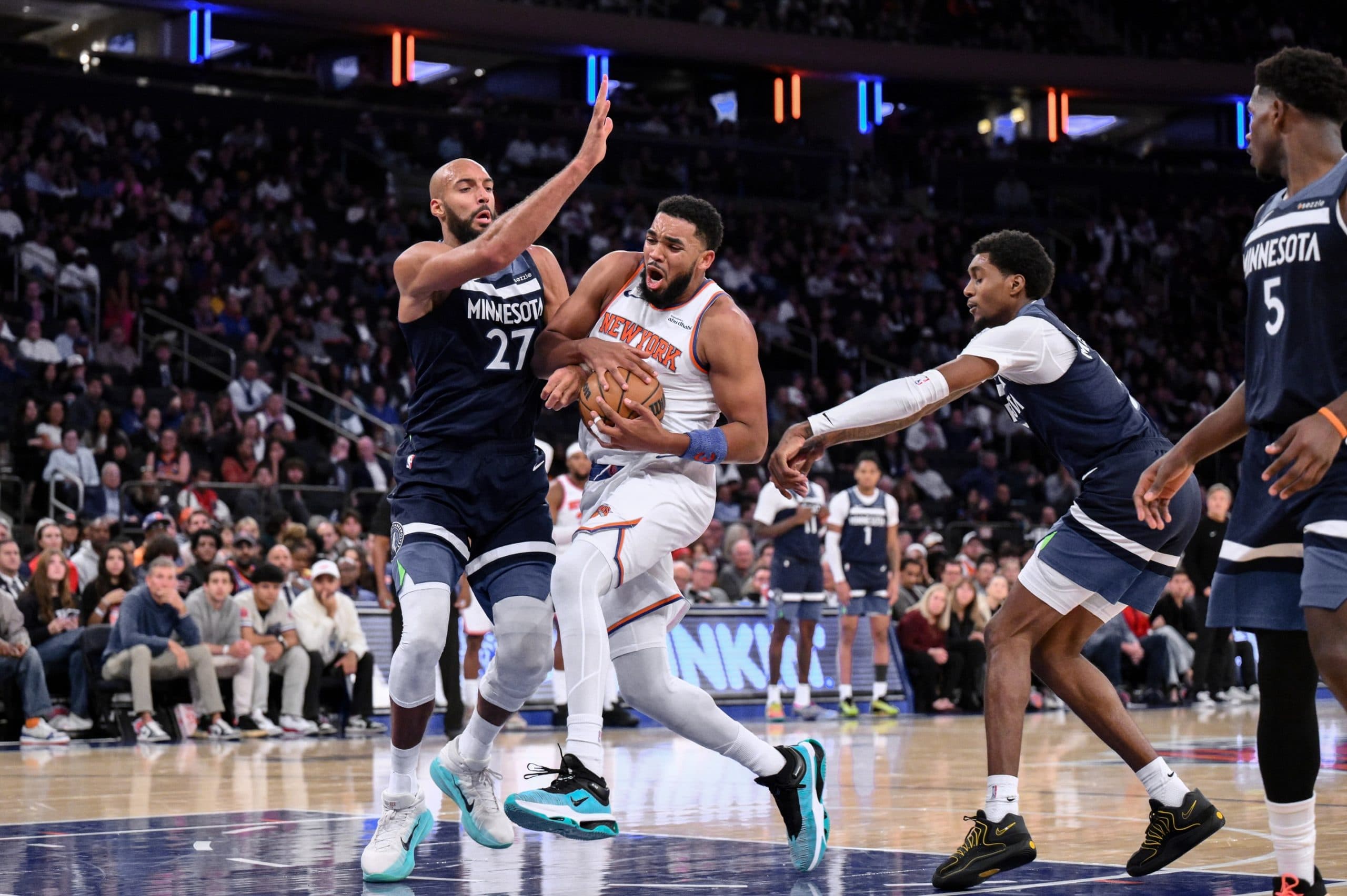 Cinq Français sur le parquet lors de la victoire new-yorkaise contre Minnesota
