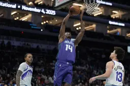 Moussa Diabaté a fini en double-double contre Utah, en seulement 22 minutes