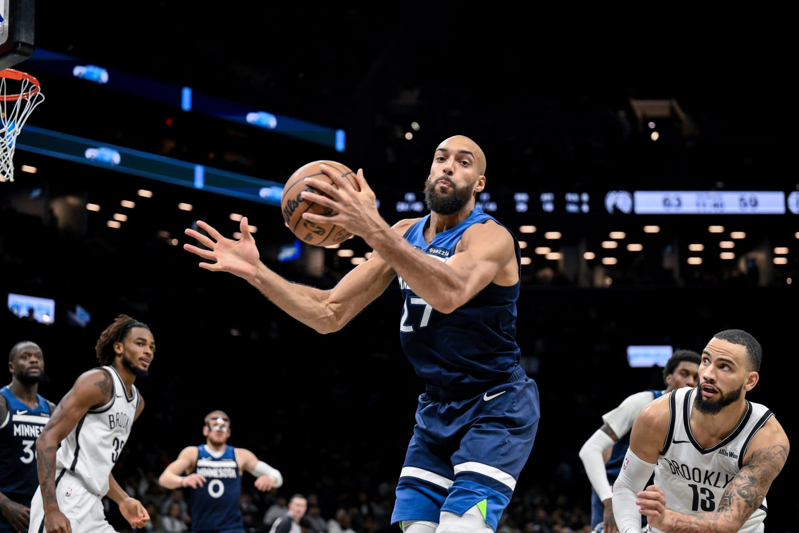 Rudy Gobert encore solide : nouveau double-double à Brooklyn