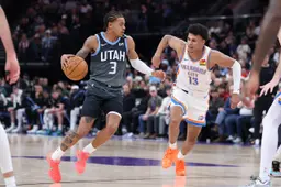 Ousmane Dieng en défense sur Keyonte George