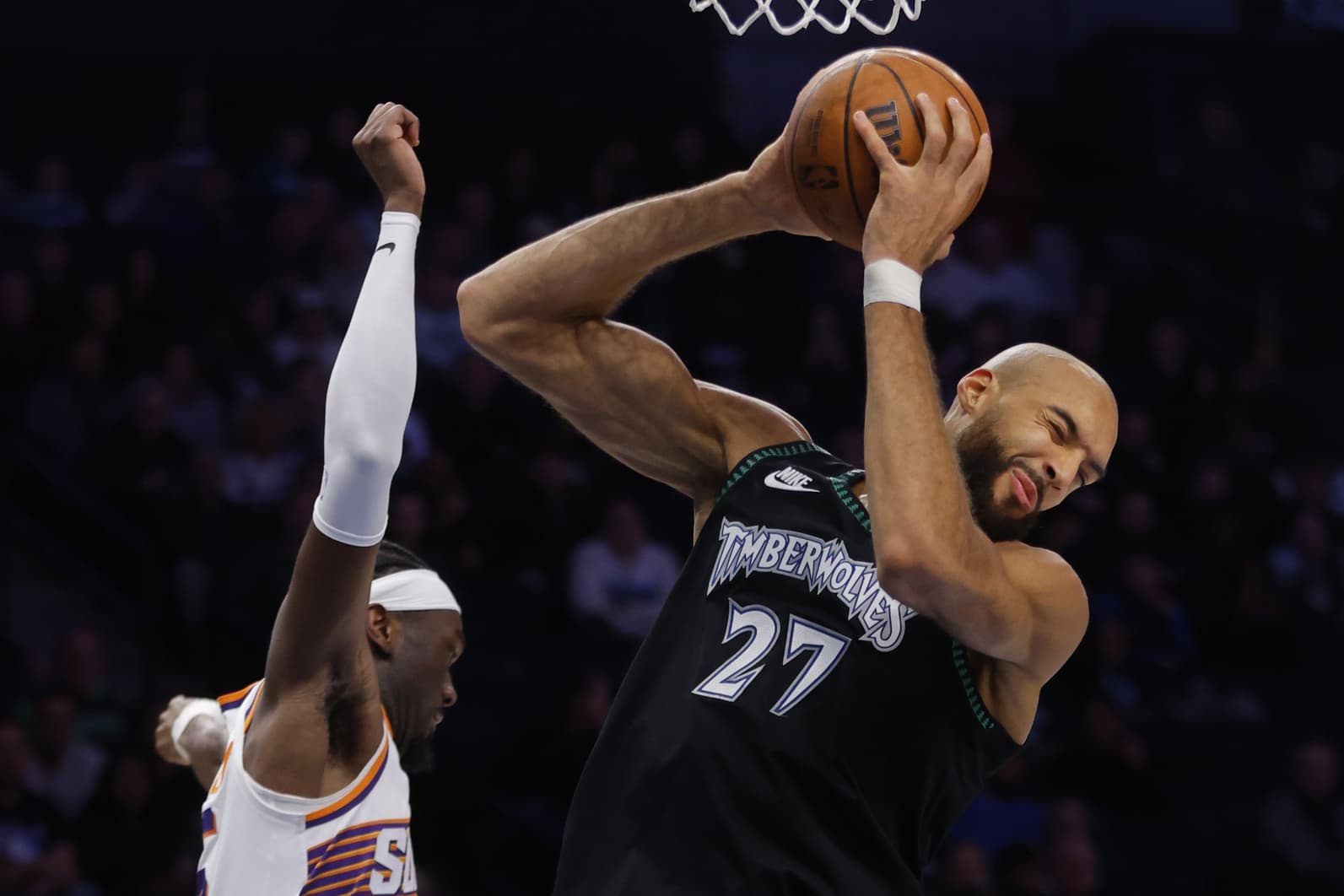 Rudy Gobert expulsé pour une faute flagrante et un accrochage avec Mark Williams