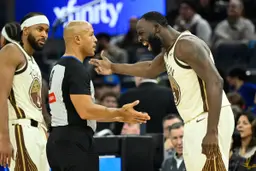 Draymond Green en explications avec le corps arbitral