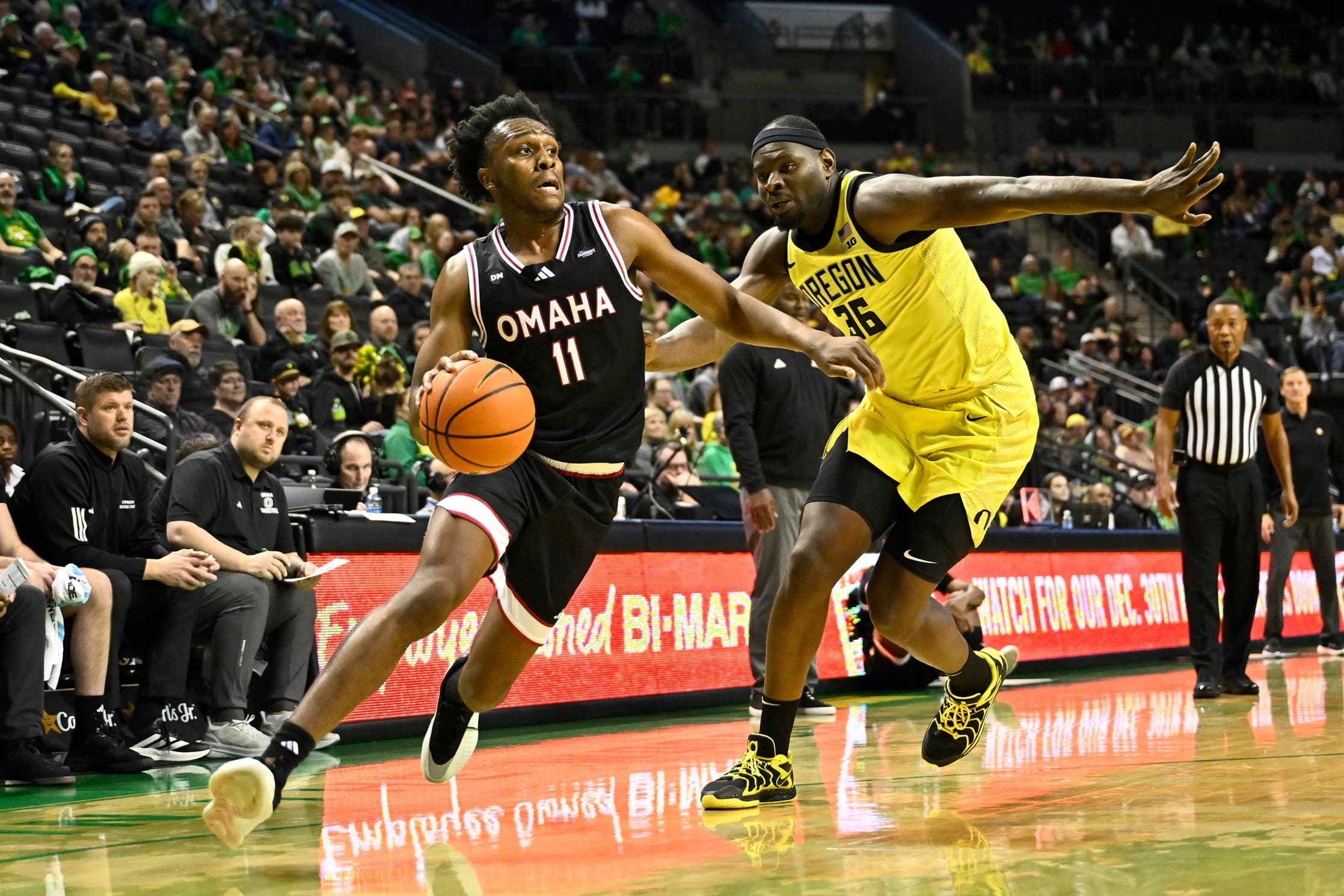 Paul-Mathis Djobet signe son record de points en NCAA avec Omaha
