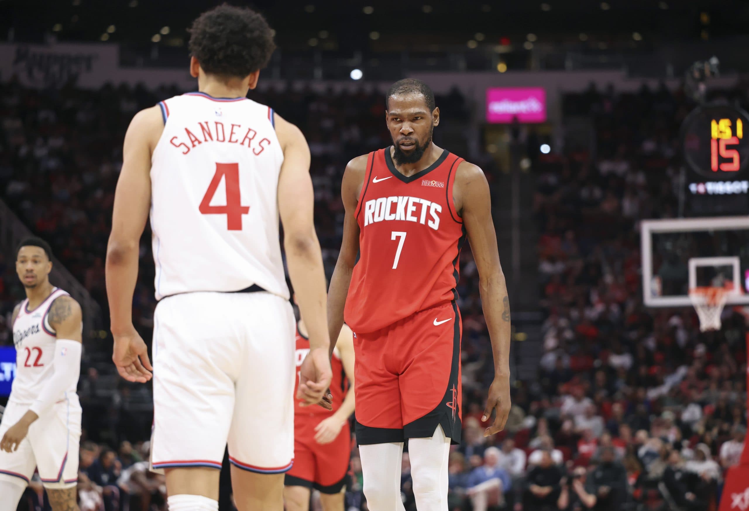 Kevin Durant mène les Rockets vers la victoire face aux Clippers 102-95