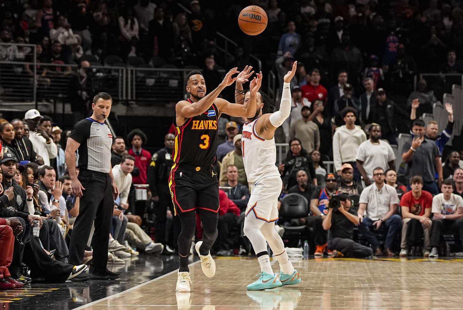 Les Knicks s’imposent après l’annulation d’un buzzer-beater pour les Hawks