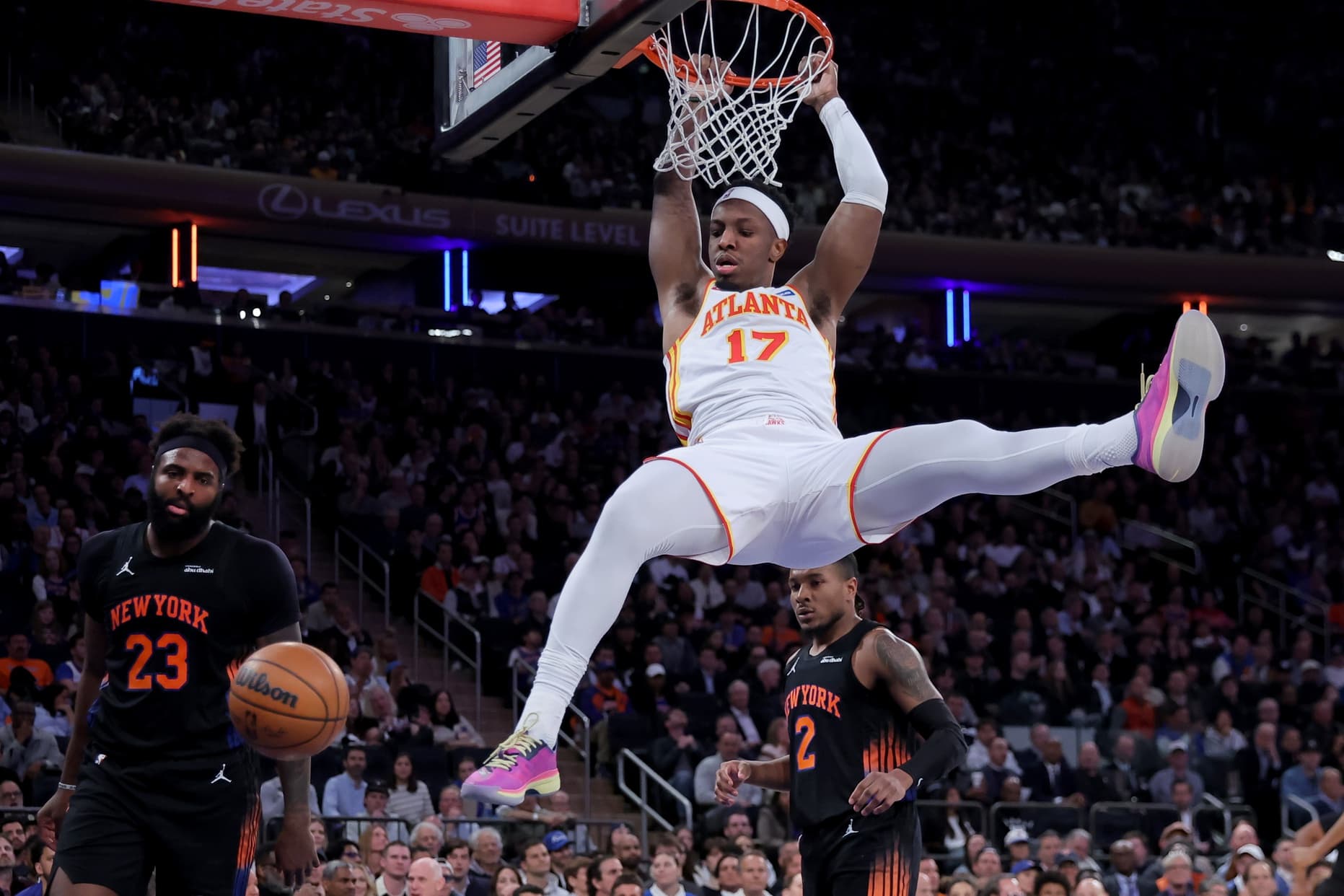 Les Hawks renversent les Knicks au Garden et égalisent dans la série !