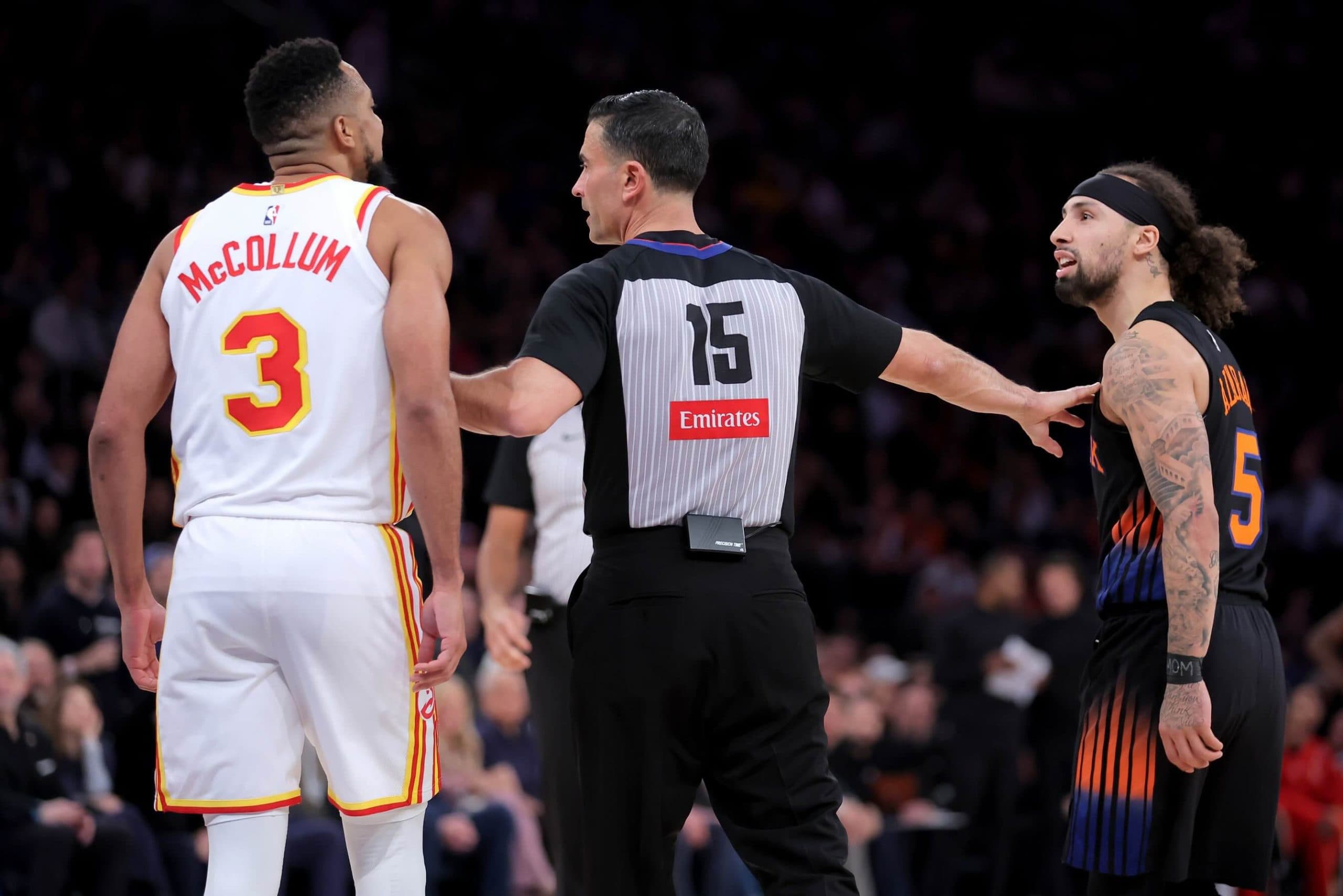 CJ McCollum nargue les Knicks après la victoire des Hawks au game 2