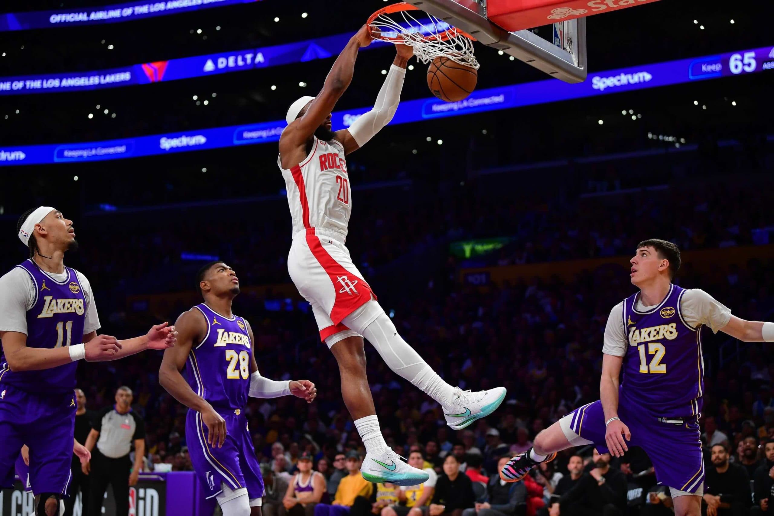 Playoffs NBA : les Rockets prennent leur envol et évitent l’élimination face aux Lakers !