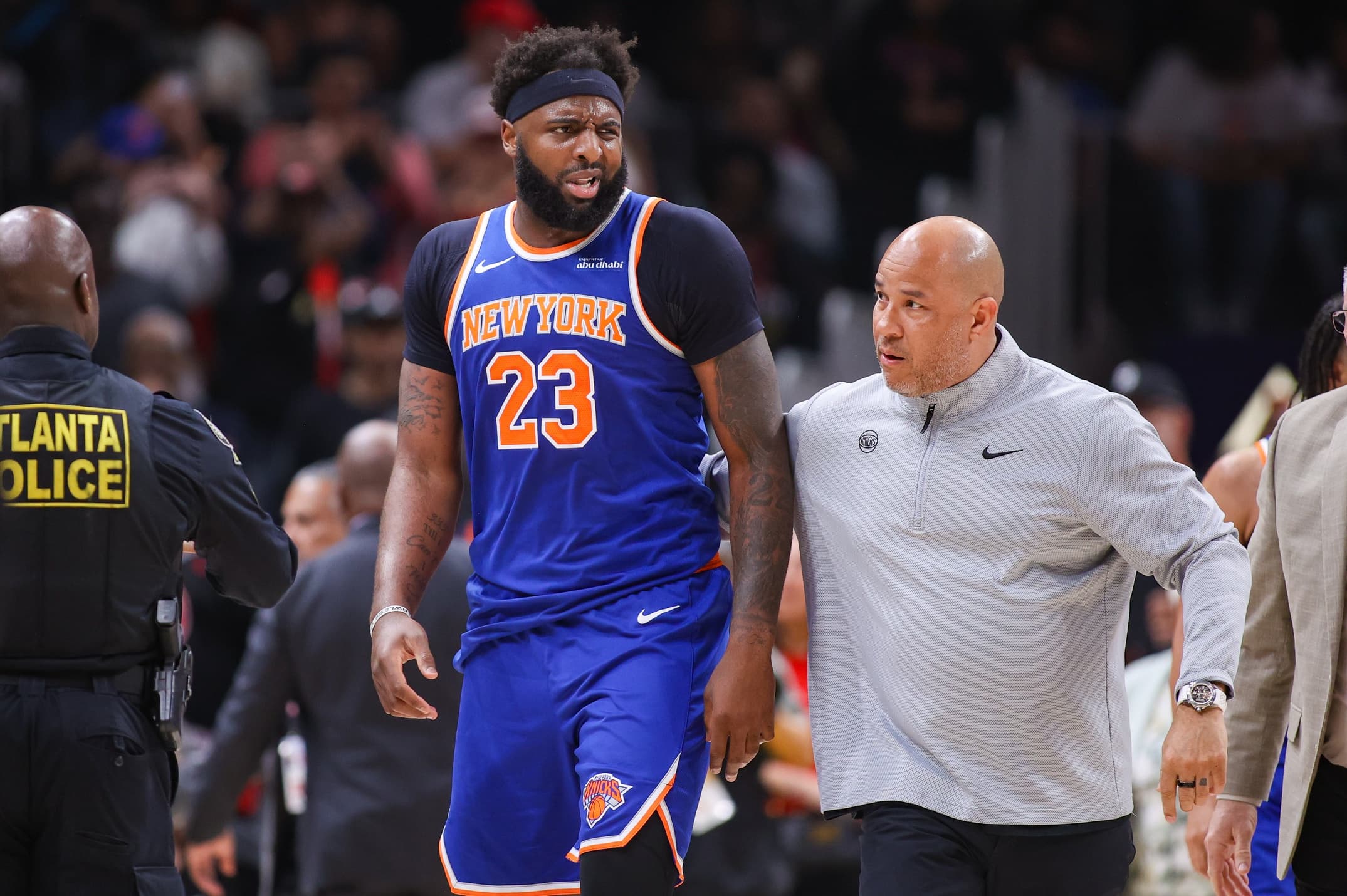 Mitchell Robinson touché, première alerte pour les Knicks avant les finales NBA
