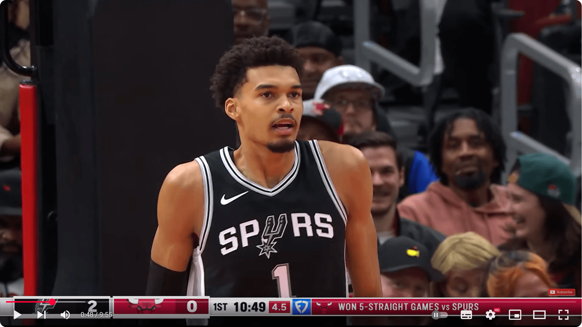 Les Spurs de Wembanyama gâchent une avance de 19 points à Chicago